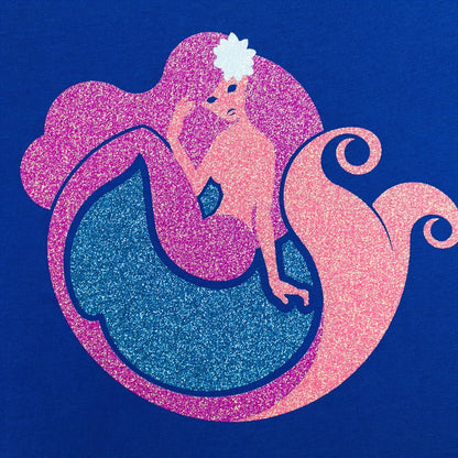 Glitter Heat Transfer Vinyl: Mermaid Blue, 11.8 X 36 Inches