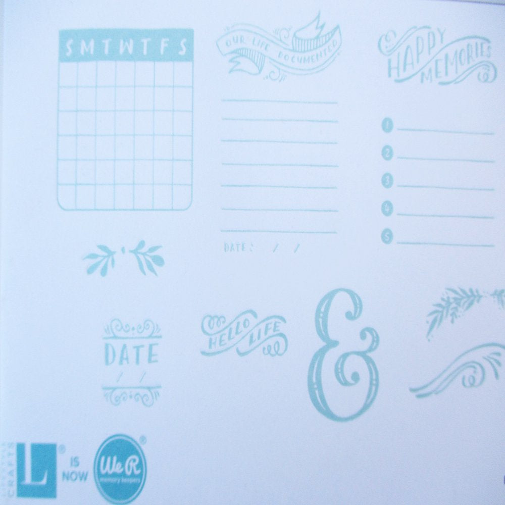 Journaling Lifestyle Letterpress Plates