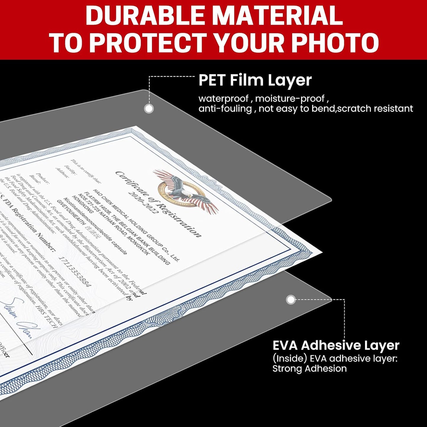 CAREGY 5 Mil Thermal Laminating Pouches,200 Pack, | 9X11.5 Inch Laminating Sheets for 8.5X11 Documents, Clear,Office & School Laminator Supplies