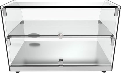 Koolmore - DC-2C 22" Commercial Countertop Bakery Display Case with Front Curved Glass and Rear Door - 1.5 Cu. Ft.