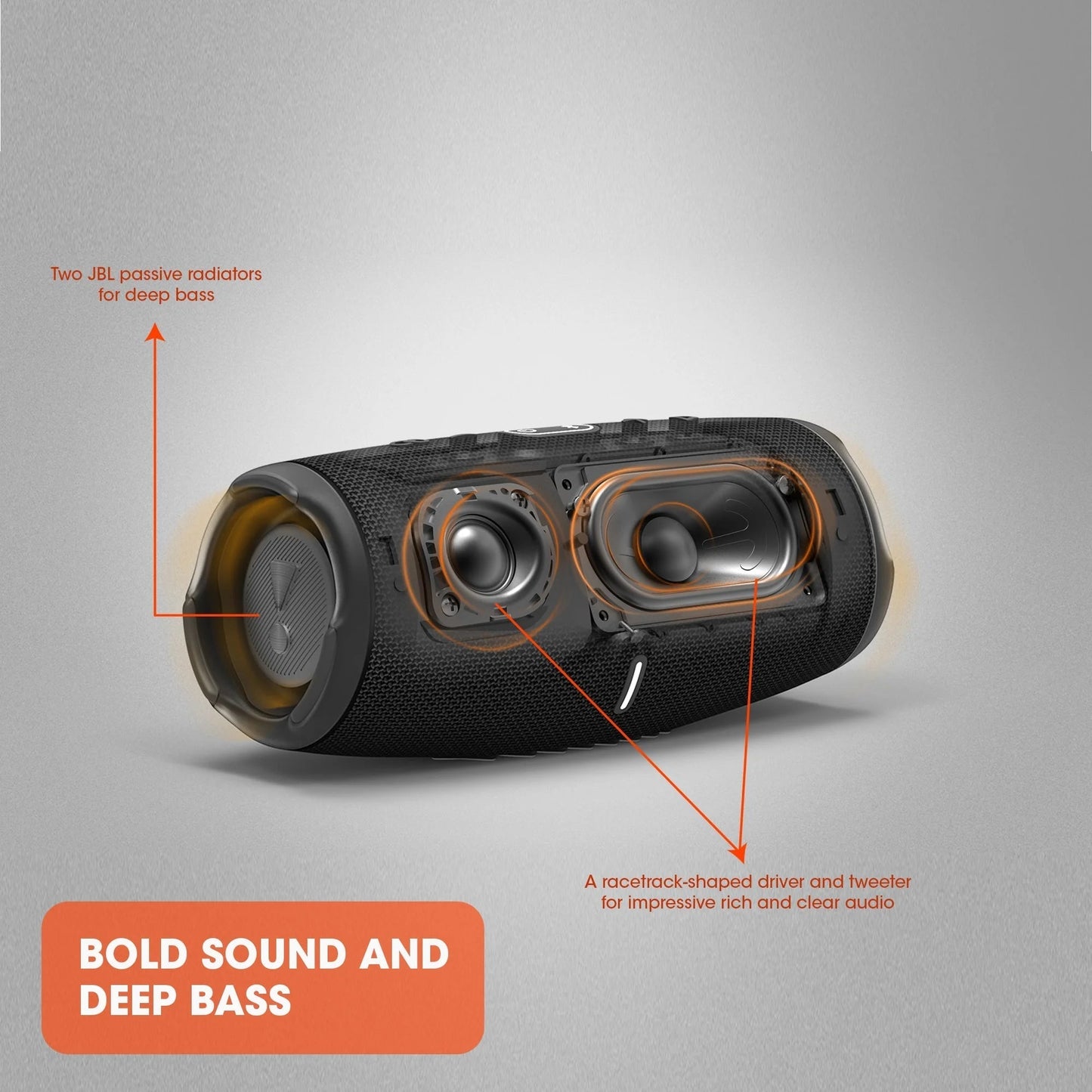 Charge 5 - Portable Waterproof Speaker with Powerbank - Black