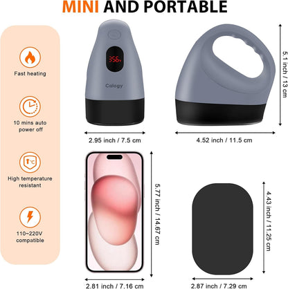 Calogy 10 * 10 Inches Heat Press Machine, Mini Heat Press, and 15 * 15 Inches Heat Press Mat Kit