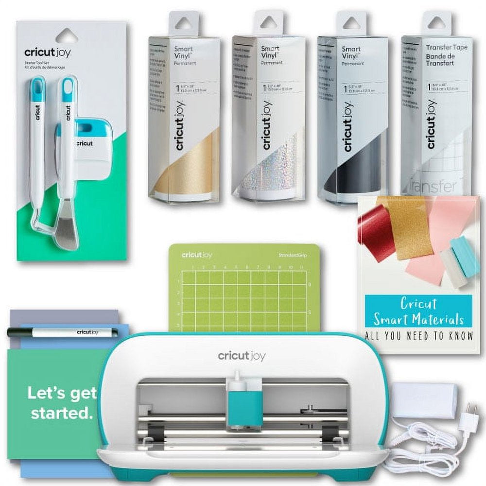 Joy Smart Machine with DIY Vinyl Decal Sampler & Essential Tools Starter Bundle