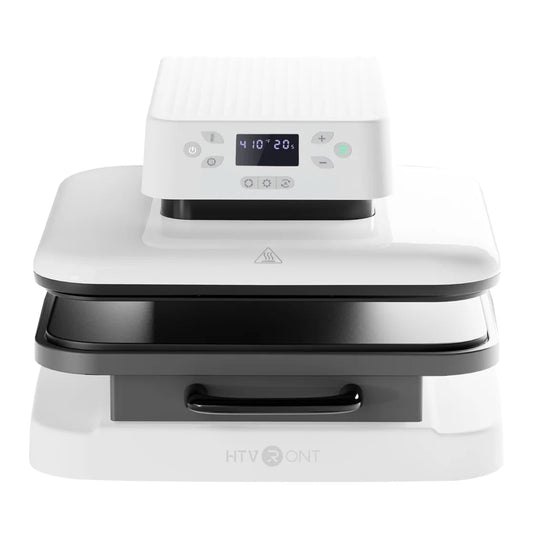 HTVRONT Automatic Heat Press Machine, Professional for Heat Transfer Projects, Smart T-Shirt Press Machine with Auto Release-White