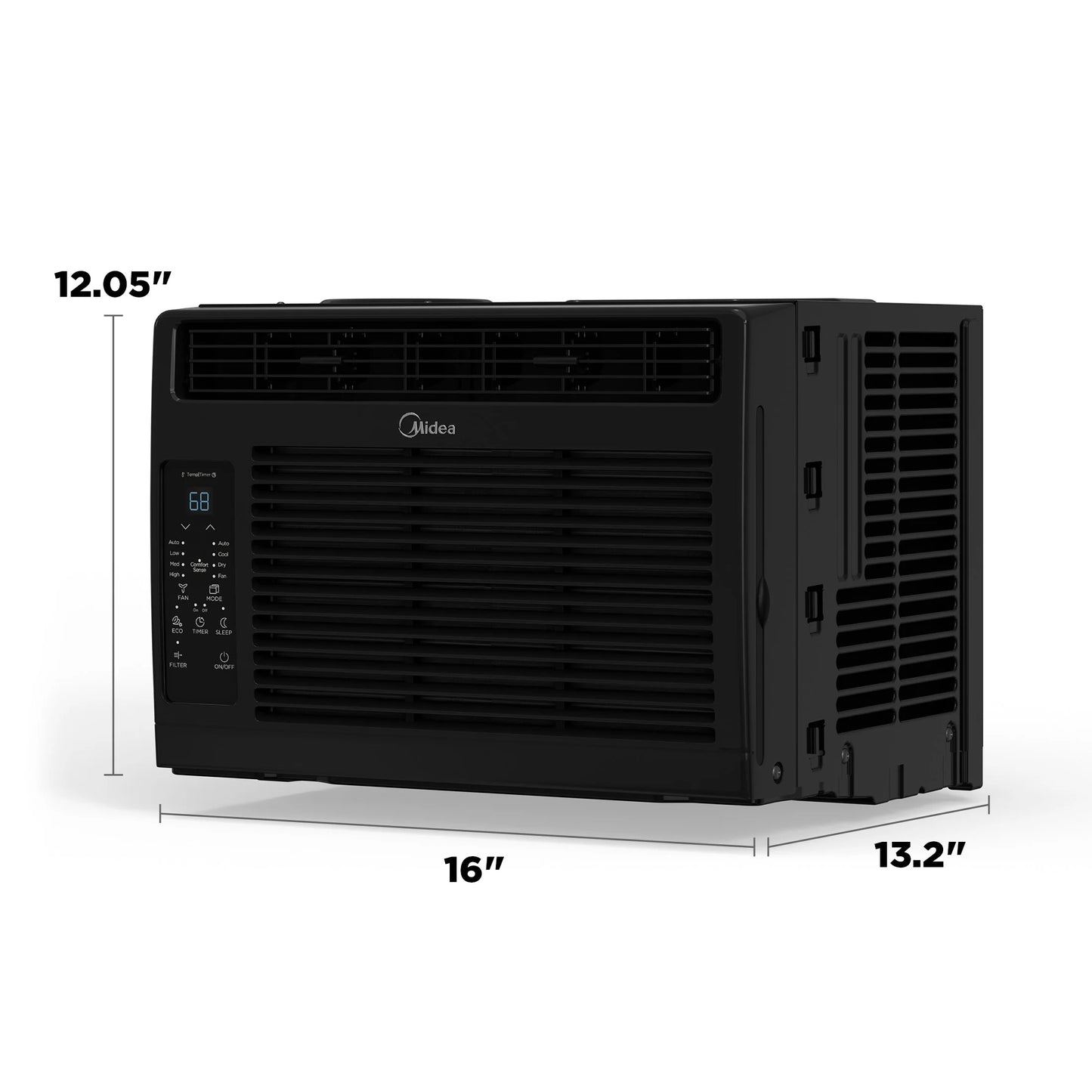 (2 Pack)  6,000 BTU 115V Window Air Conditioner with Comfort Sense Remote, up to 250 Sq. Ft., Black, MAW06R1WBL-T, New