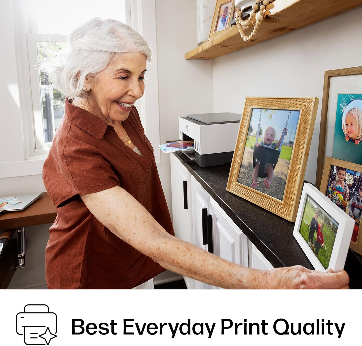 HP Smart Tank 6001 Wireless All-In-One Ink Tank Printer, Scanner, Copier with 2 Years of Ink Included, Best-For-Home, Cartridge-Free Refillable, Ai-Enabled (2H0B9A)