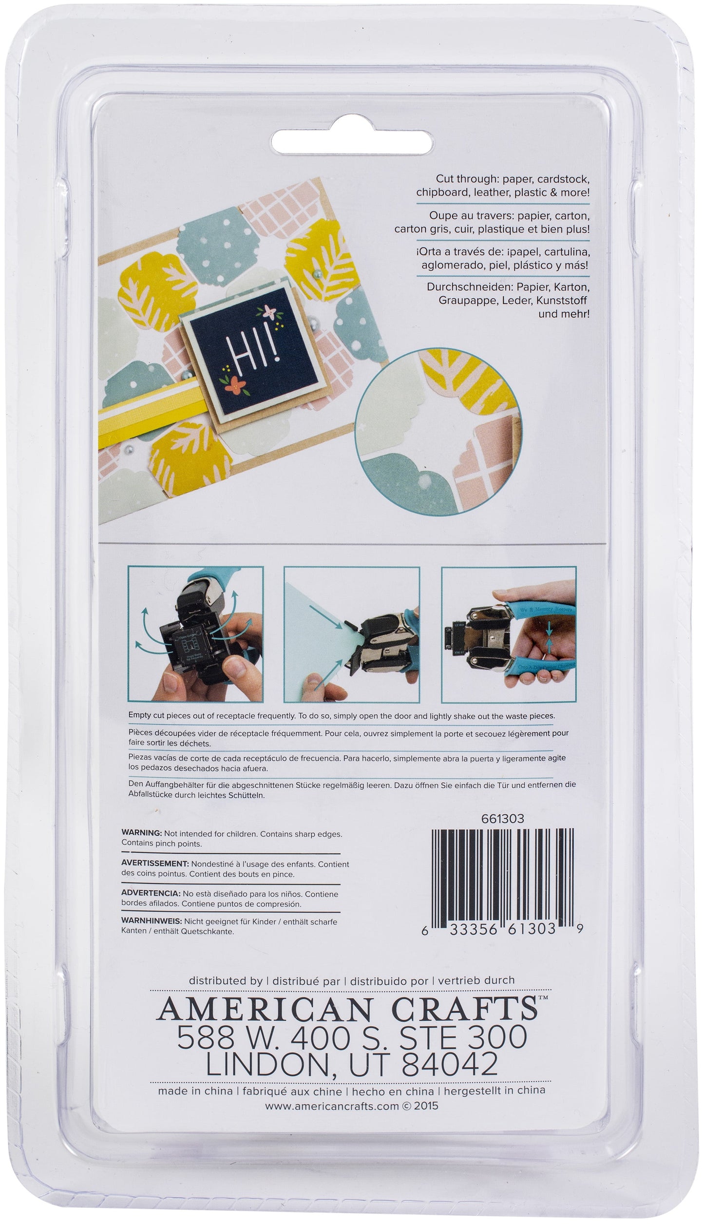 Crop-A-Dile Retro Corner Chomper Tool-Scallop & Cloud