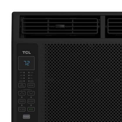 5,000 BTU Window Air Conditioner (Black) - 150 Sq Ft, LED Display, Included Remote, Compact, Dorm Friendly - W5W3M-B