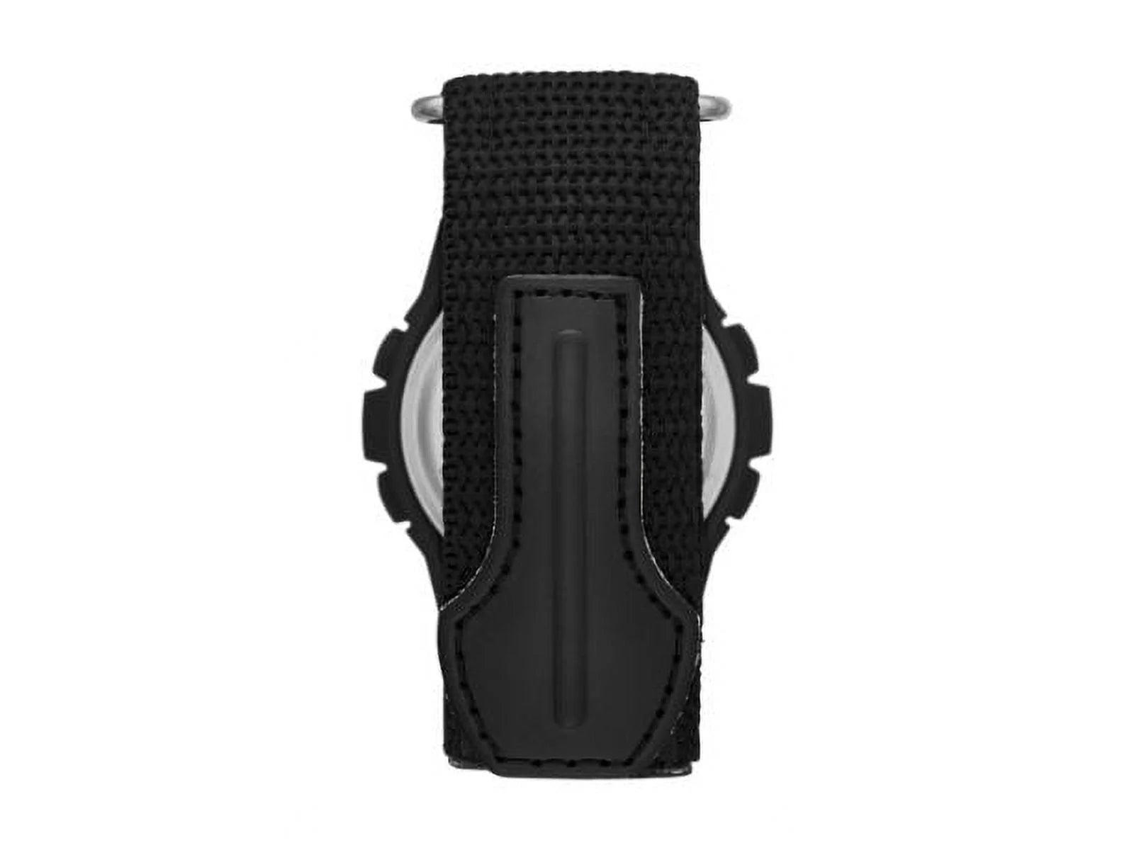 Men'S Digital Watch:Black Case, Positive Display, Nylon Fastwrap Strap (FMDOGE013)
