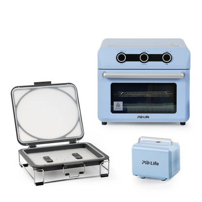 25 L Sublimation Oven Sublimation Starter Benginers Kit Bundle with 3D Vacuum Sublimation Tray and Pump Set 80 W 110 V for Sublimation Blanks