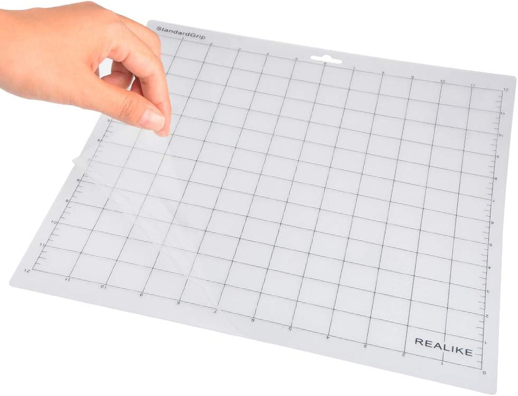 12X12 Standardgrip Cutting Mats for Silhouette Cameo 5/4/3/2/1(3 Pack),Gridded Adhesive Non-Slip Non-Slip Cutting Mat, Replacement Accessories Set Mats Vinyl Craft Sewing