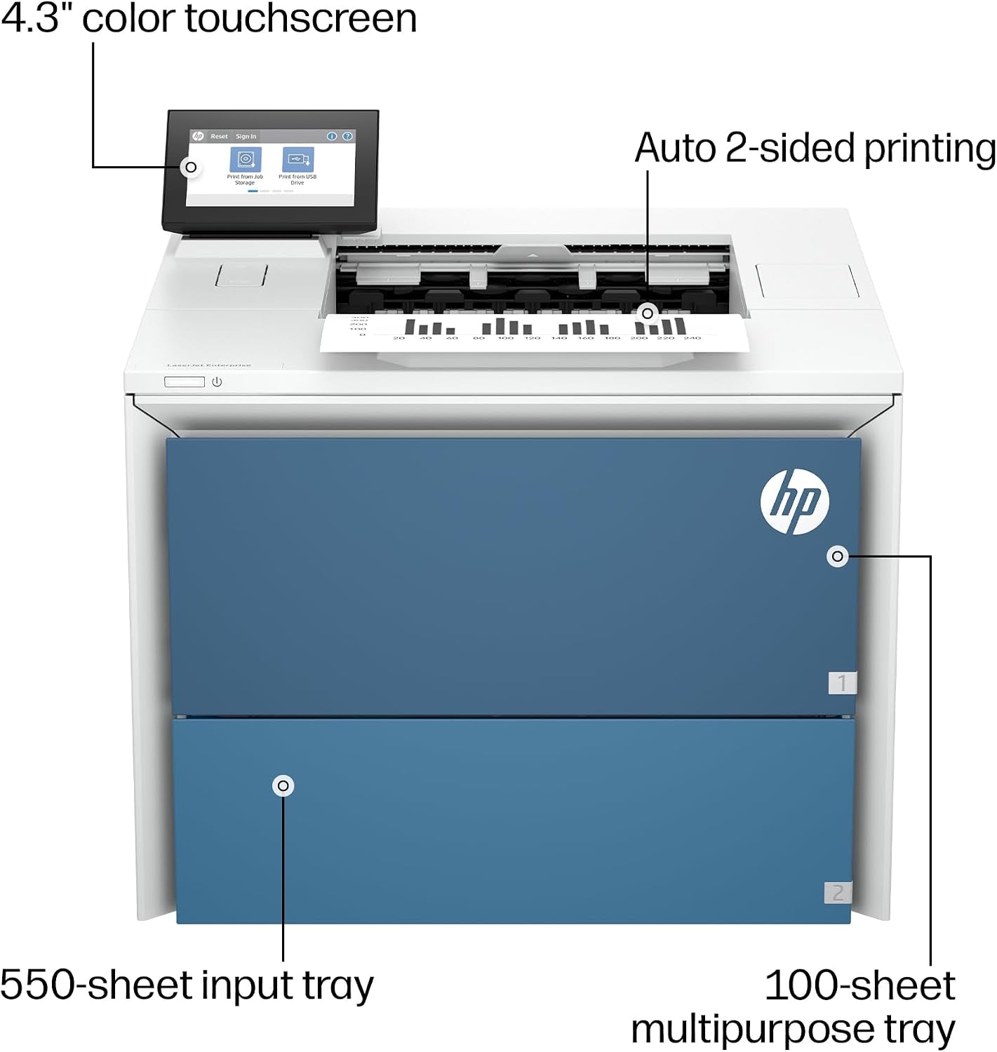 HP Laserjet Enterprise 6501DN Black and White Printer