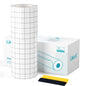 Clear Vinyl Transfer Paper Tape Roll - Medium Tack Gray Grid for Crafting, Compatible Glee S501 for Decals, Signs, Windows & Stickers (5.5In X 50Ft)