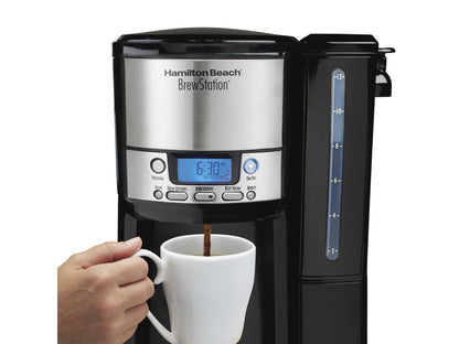 47900 Black Brew Station 12-Cup Dispensing Programmable Coffeemaker with Removable Water Reservoir