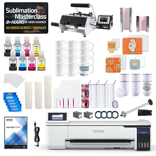 Surecolor F570 24" Pro Sublimation Printer 2-In-1 Mug Press Bundle