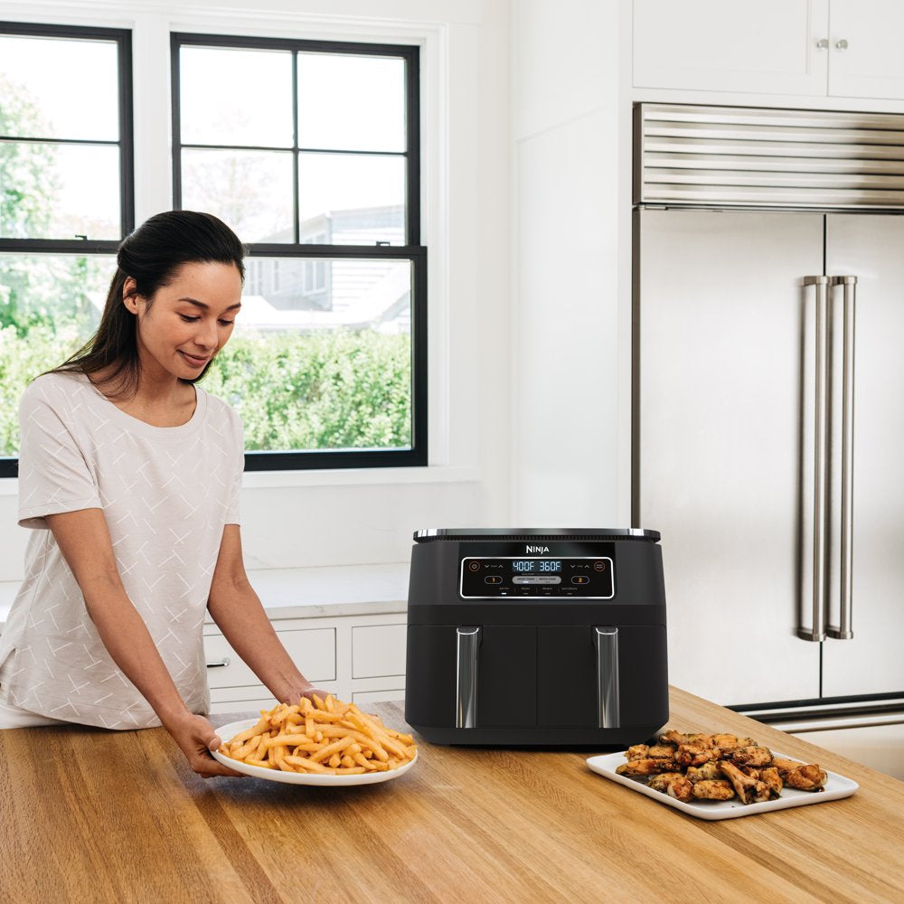 ® Foodi® 4-In-1 8-Quart. 2-Basket Air Fryer with Dualzone™ Technology- Air Fry, Roast, and More