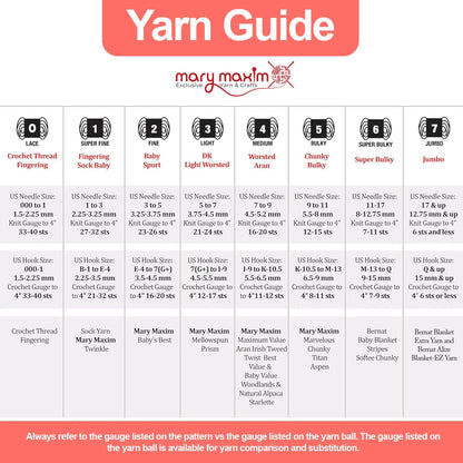Mary Maxim Starlette Crochet and Knitting Yarn - Acrylic Worsted Weight Yarn 4, Coral
