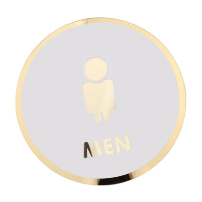 Bathroom Sign Bathroom Door Signage Toilet Sign for Shop Office Commercial Style D