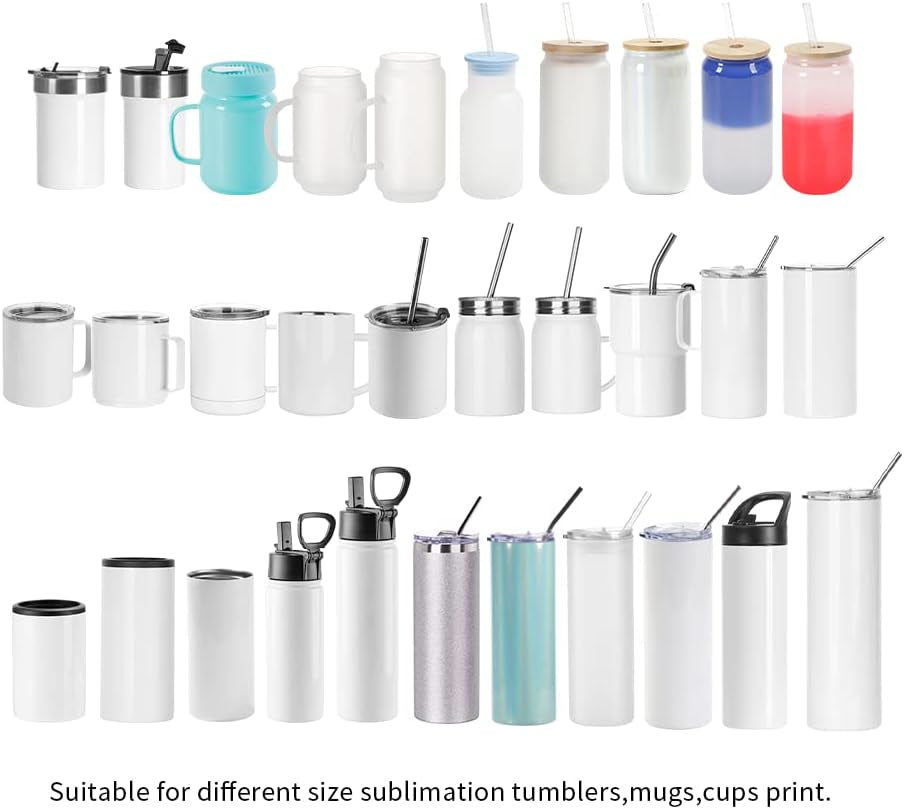 110 V Tumbler Heat Press Machine Blue Mug Press Machine for 30 OZ 20 OZ 16 OZ Straight Sublimation Blanks Skinny Tumbler 15 OZ 11 OZ Sublimation Ceramic Mugs Heat Transfer Print