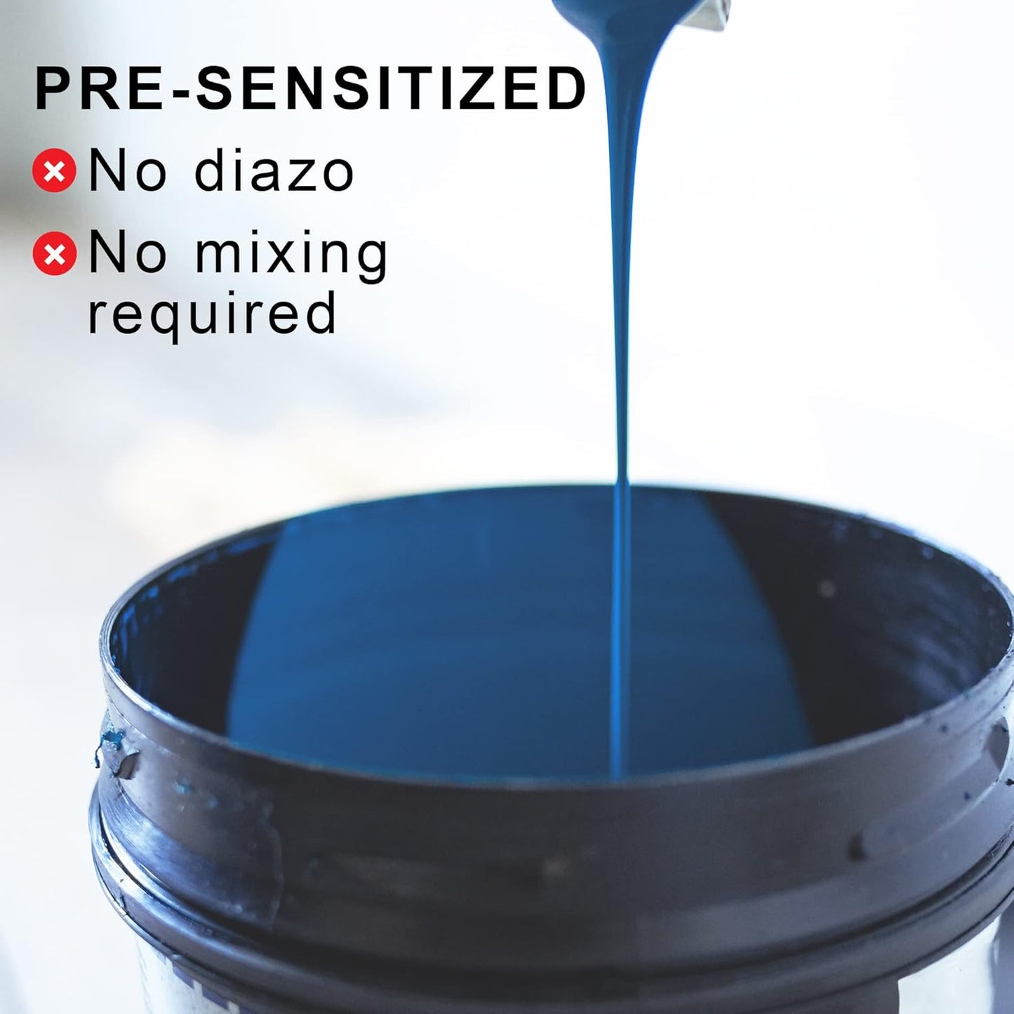 ® AP Blue Screen Printing Emulsion (Quart - 32Oz.) Pre - Sensitized Photo Emulsion for Silk Screens, Textiles, and Fabric - for Screen Printing Plastisol Ink, Screen Printing Supplies