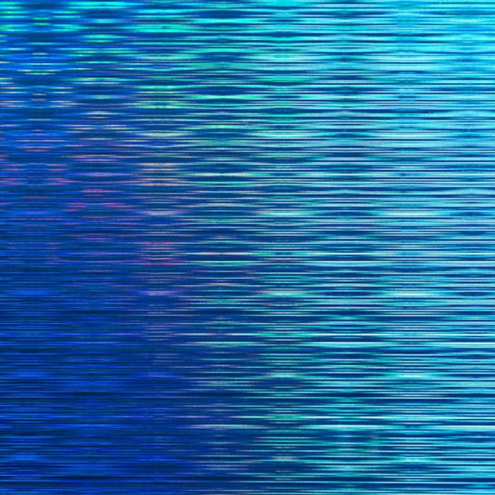 ® Premium Vinyl Holographic Threads – Permanent, Blue, 12" X 48"