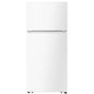 18 CF Top Mount Freezer Refrigerator- White