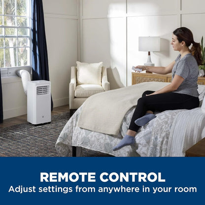 6,100 BTU Portable Air Conditioner for Small Rooms up to 250 Sq Ft., 3-In-1 with Dehumidify, Fan and Auto Evaporation, Included Window Installation Kit 6100 BTU White