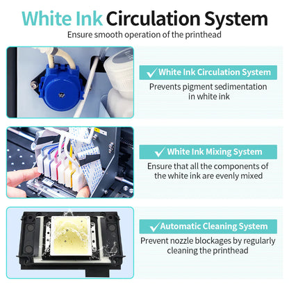 DTF Printer A3 Transfer Printing Machine T-Shirt Direct to Film Printer with F1080 Printhead with DTF Dryer Oven