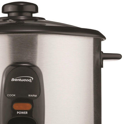 New TS-20 10-Cup Uncooked/20-Cup Cooked Rice Cooker, Stainless Steel