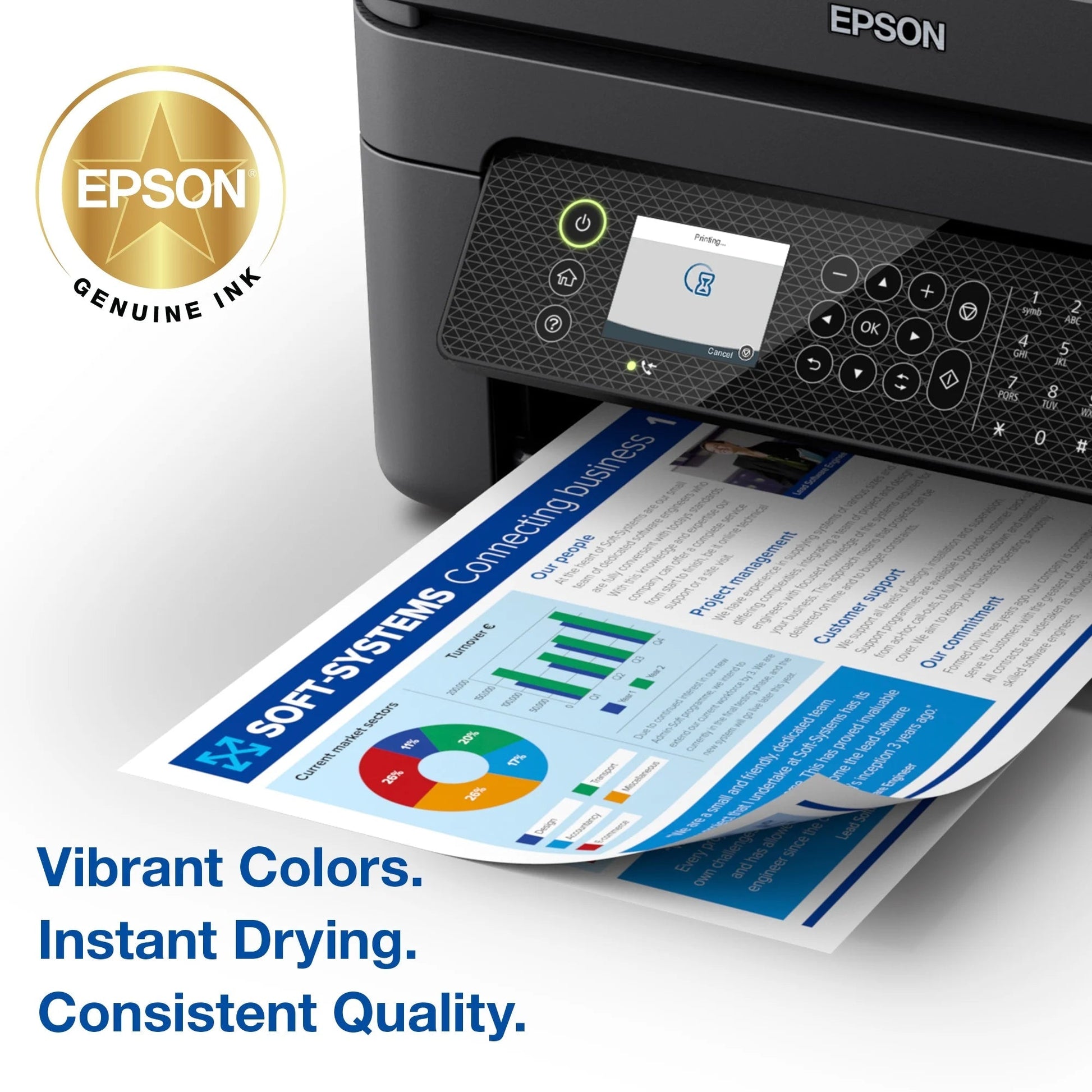 232 Claria Ink Standard Capacity Color Combo Pack (T232520-S) Works with Workforce WF-2930, WF-2950, Expression XP-4200, XP-4205