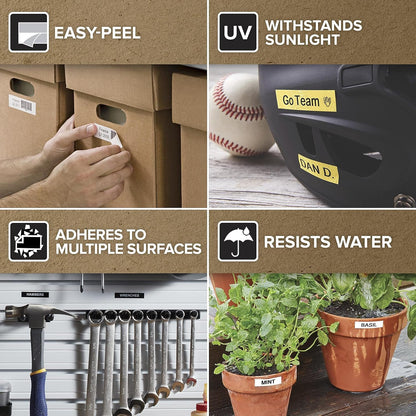 Labelmanager 160 Portable Label Maker Bundle, Easy-To-Use, One-Touch Smart Keys, QWERTY Keyboard, Large Display, for Home & Office Organization, Includes 3 D1 Label Cassettes