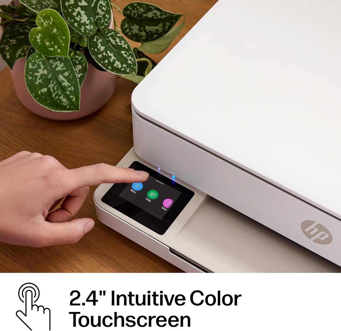 HP Envy 6155 Wireless All-In-One Color Inkjet Printer, Print, Scan, Copy, Duplex Printing Best-For-Home, 3 Month Trial of Instant Ink Included, Ai-Capable (C2WR7A) Portobello