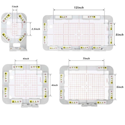 4Pc Magnetic Embroidery Hoop Set for Brother SE2000, PE900 and Other Models