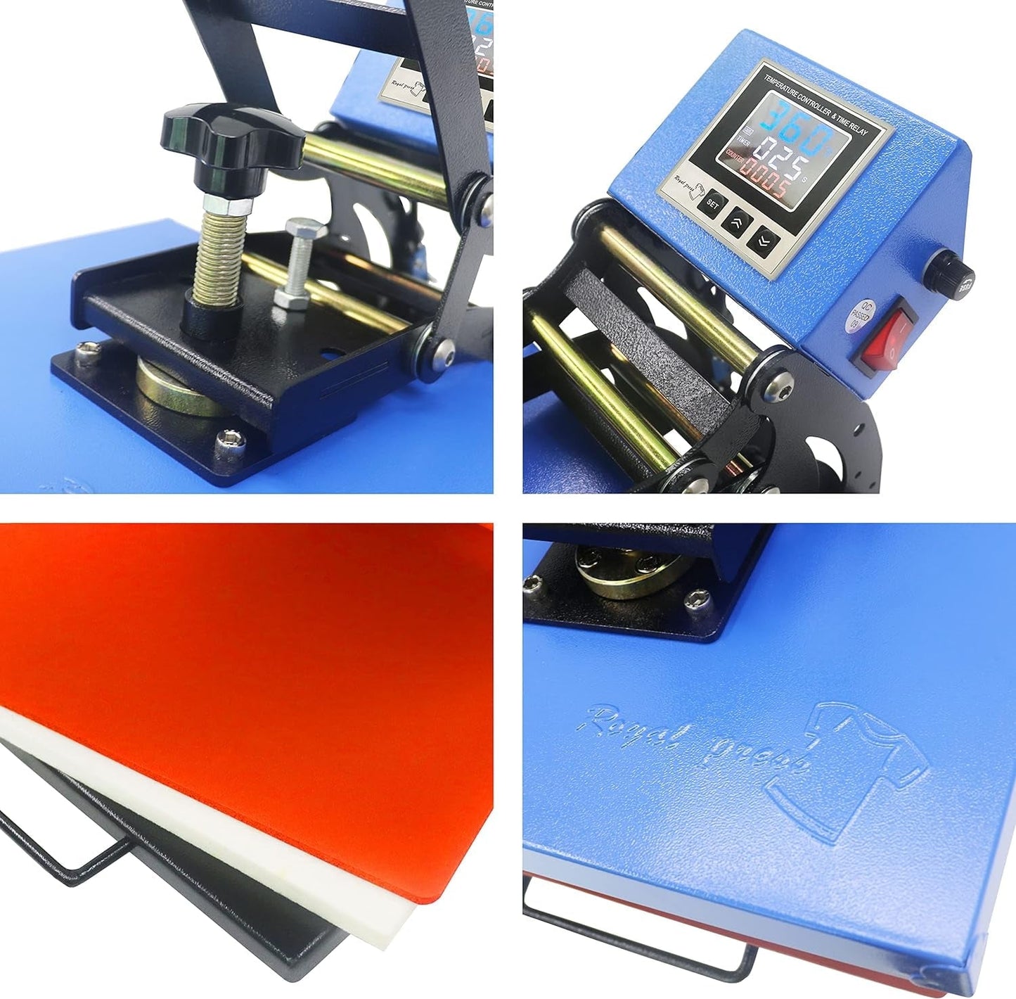 Royal Heat Press Machine 12 X 9 Inch Digital Industrial Sublimation Printer Press Heat Transfer Machine for T Shirts