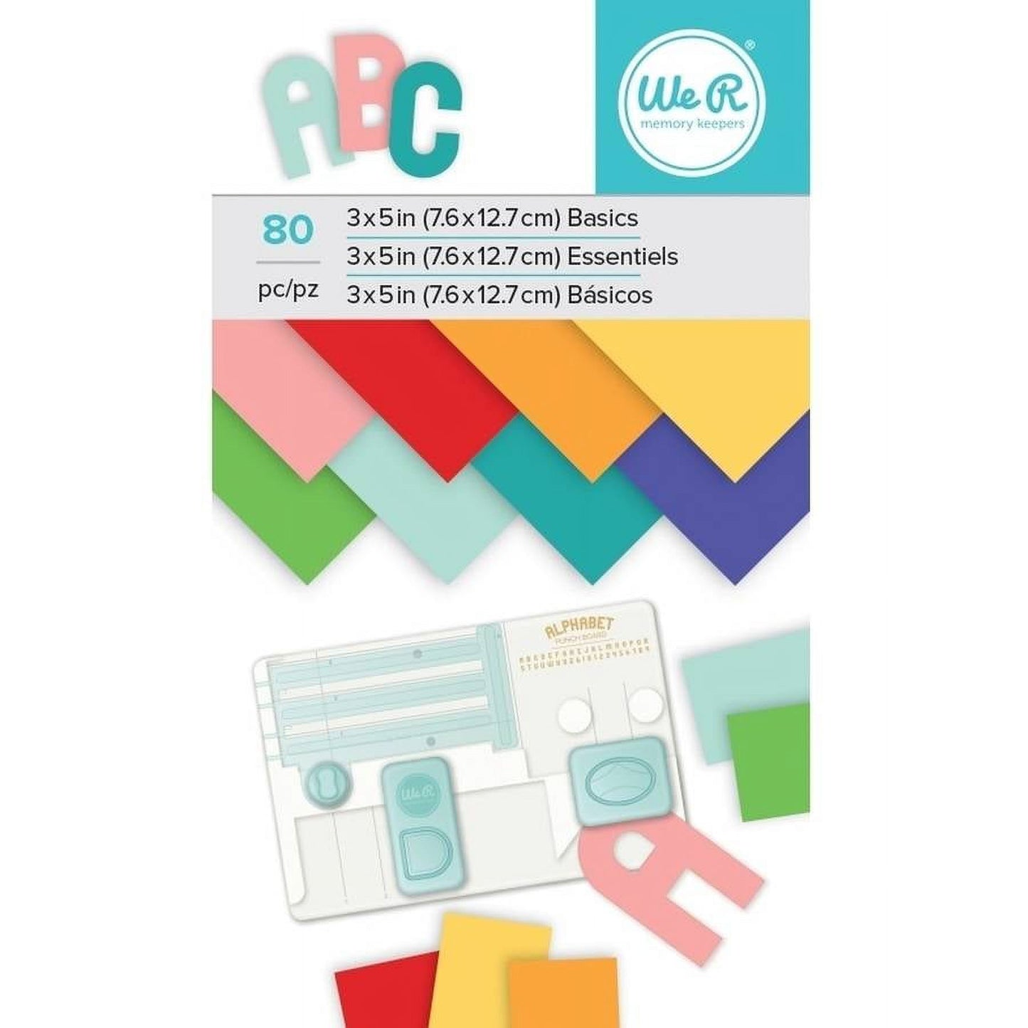 Craft Paper Pad: Assorted Colors, 3 X 5 Inches, 80 Pack
