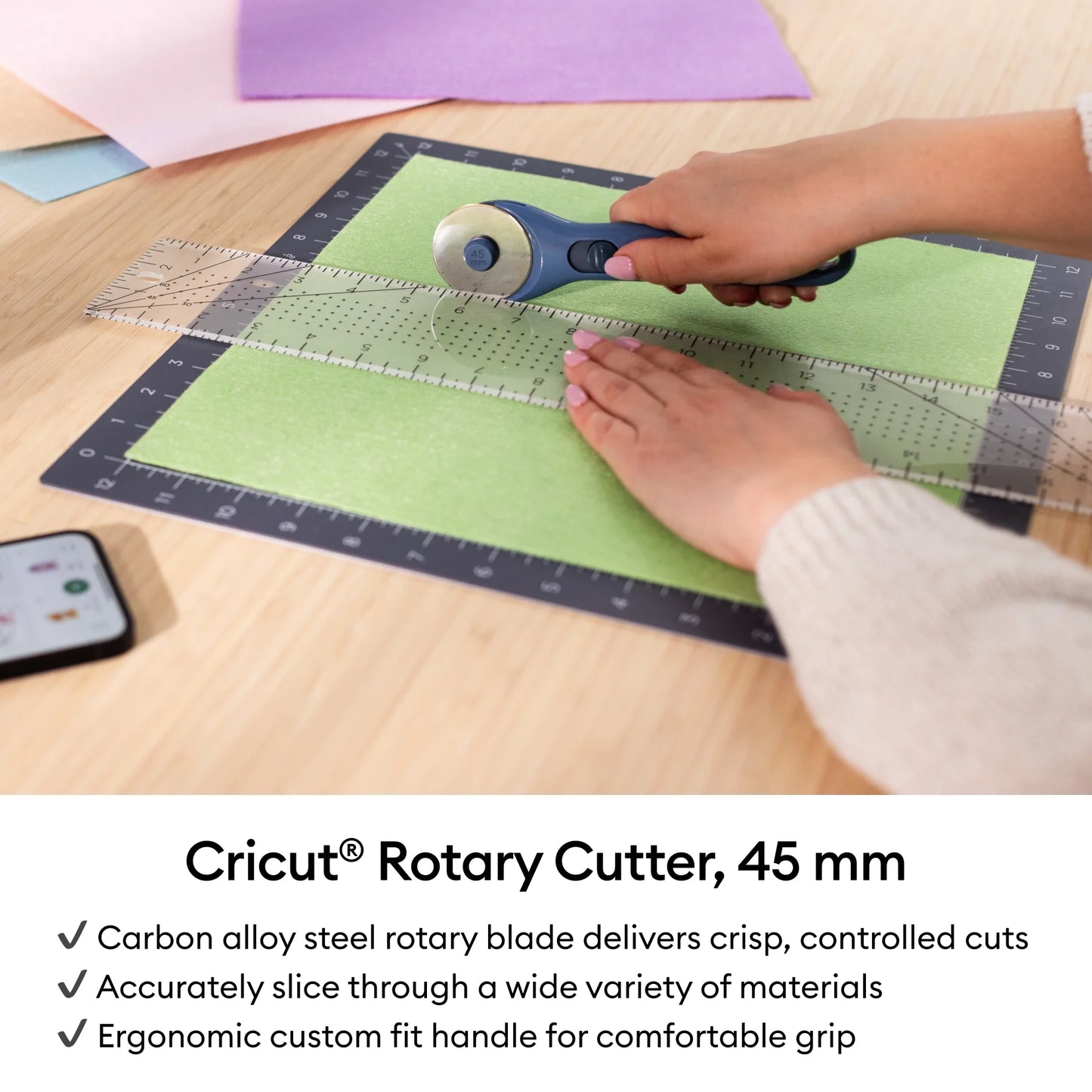 Cricut® Rotary Cutter, 45 Mm, Blue