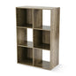 6-Cube Storage Organizer, Rustic Brown