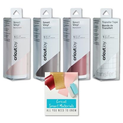 Joy Smart Permanent Vinyl Roll Bundle, Dark Red, Coffee, Tulip