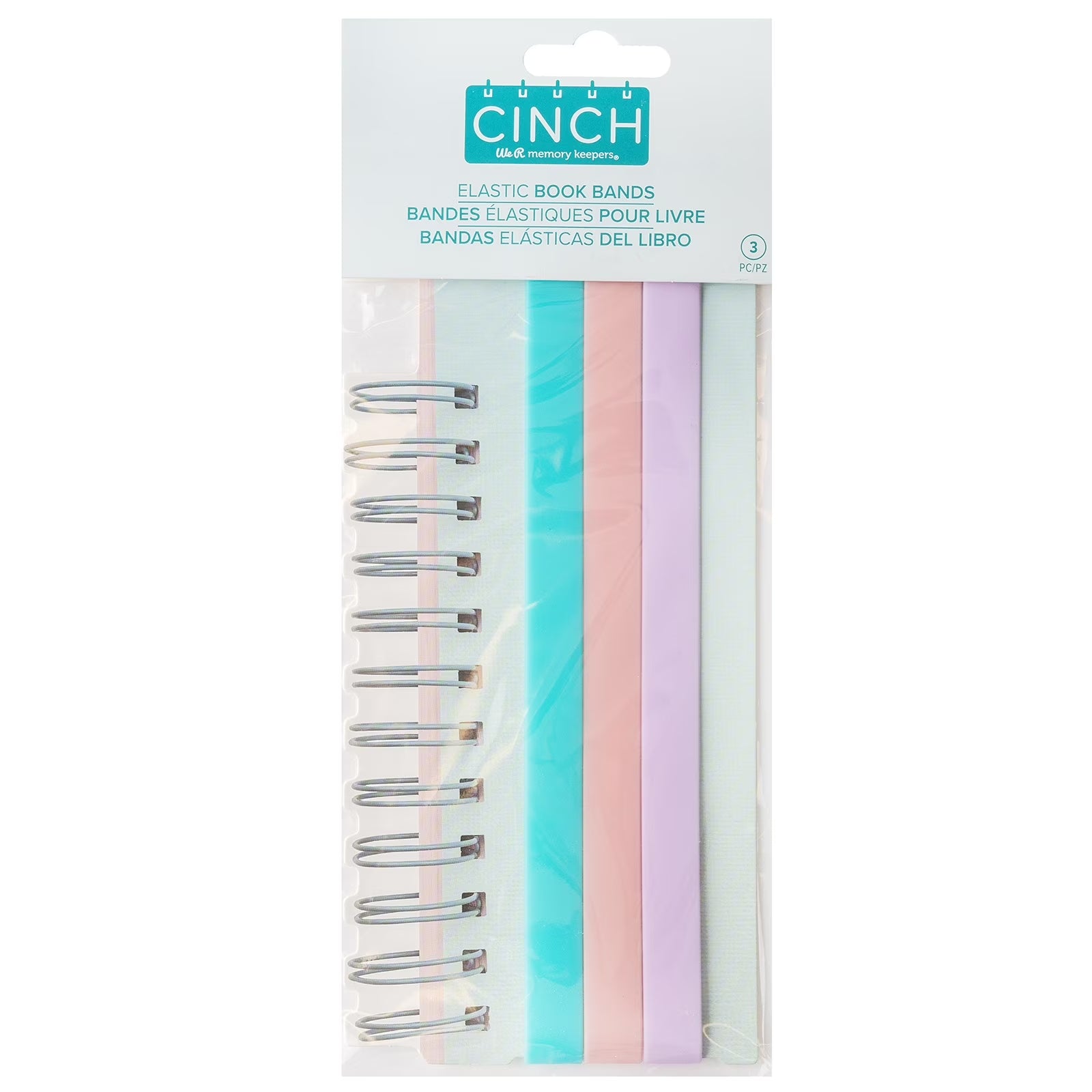 Cinch Elastic Book Bands-3/Pkg