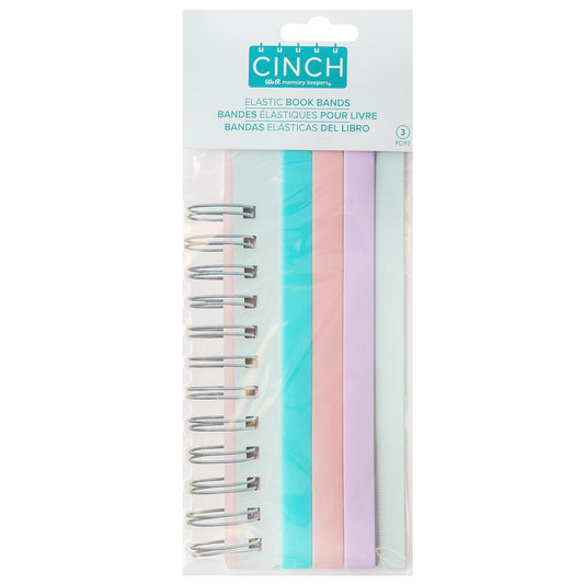 Cinch Elastic Book Bands-3/Pkg