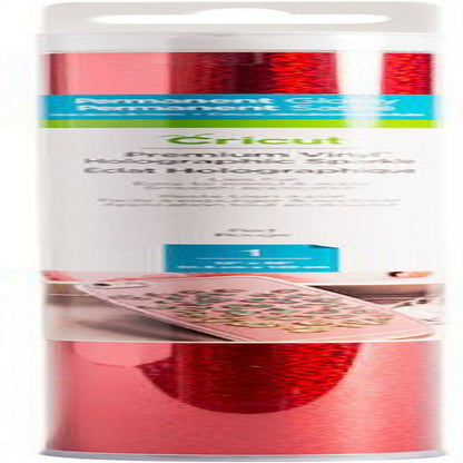 ® Premium Vinyl™ Holographic Sparkle – Permanent, Red, 12" X 48"