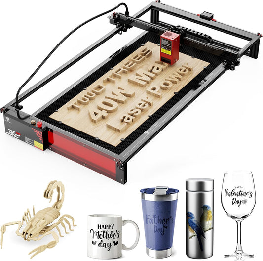 40000Mw Laser Engraver, 450Mm X 900Mm Working Area Laser Cutter, 0.06Mm Precision Engraving Machine, Laser Engraver for Wood Metal Acrylic Leather, Wifi & USB Connectivity, GRBL Compatible