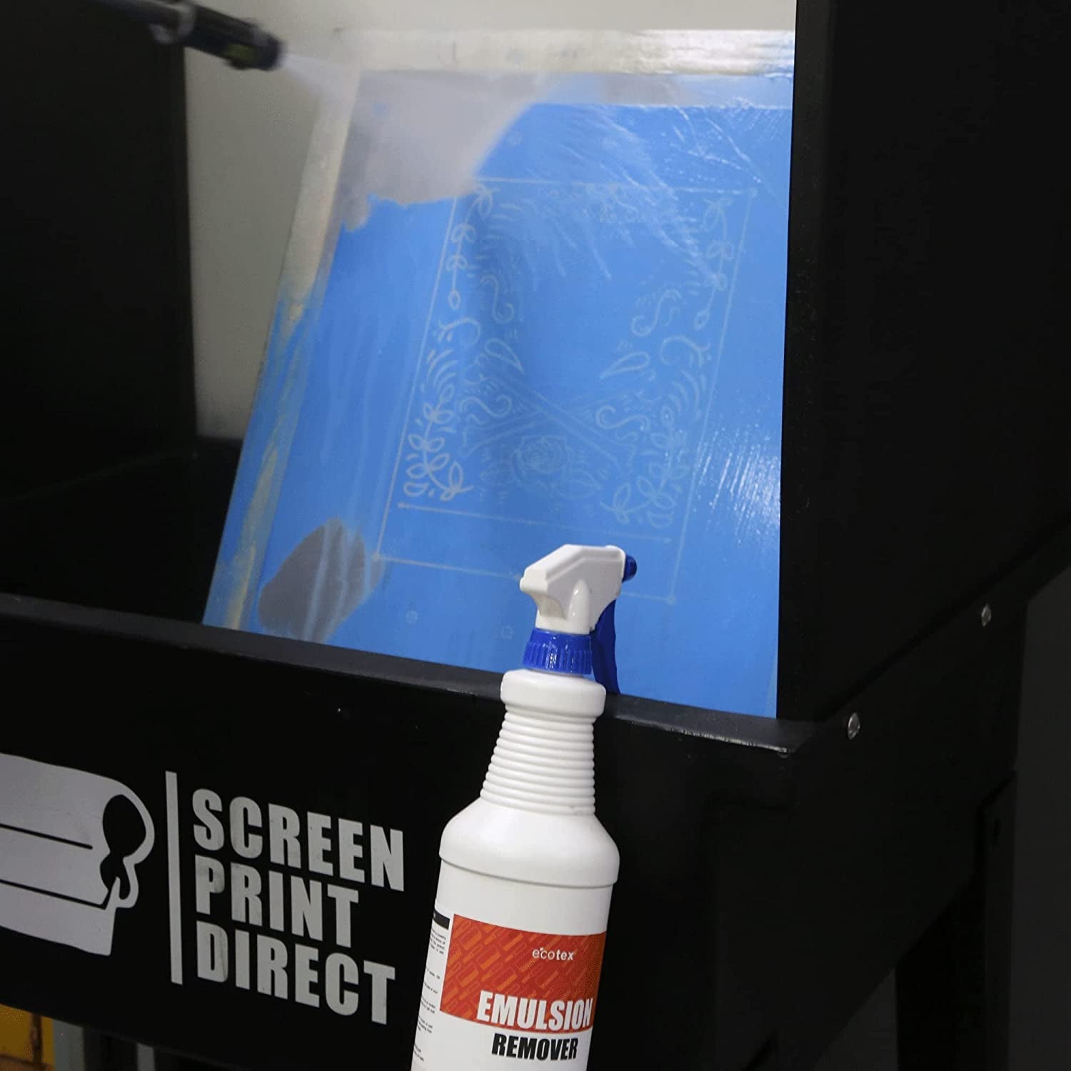 Ecotex® Screen Printing Cleaning Kit - Emulsion Remover - Press Wash Plastisol Ink Cleaner, Hyper Haze Remover and Degreaser, Premium Hand Cleaner and Scrub Pad - Screen Printing Supplies