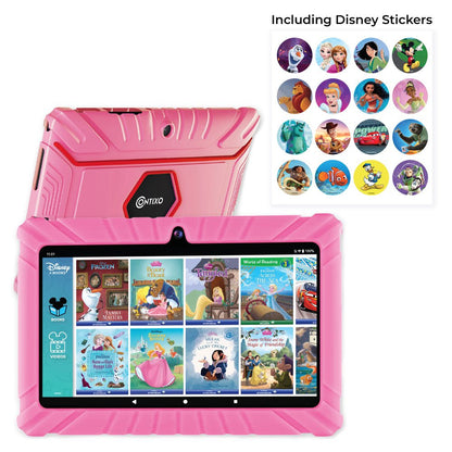 7" Kids Tablet 32GB, 50+ Disney Storybooks, Kid-Proof Case (2023 Model) - Pink