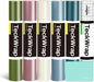 Permanent Adhesive Vinyl Bundle for Crafting Cutter 12" X 36"/Rolls (Matte Olive,Rose Gold,Ivory White,Cobalt Blue,Teal)