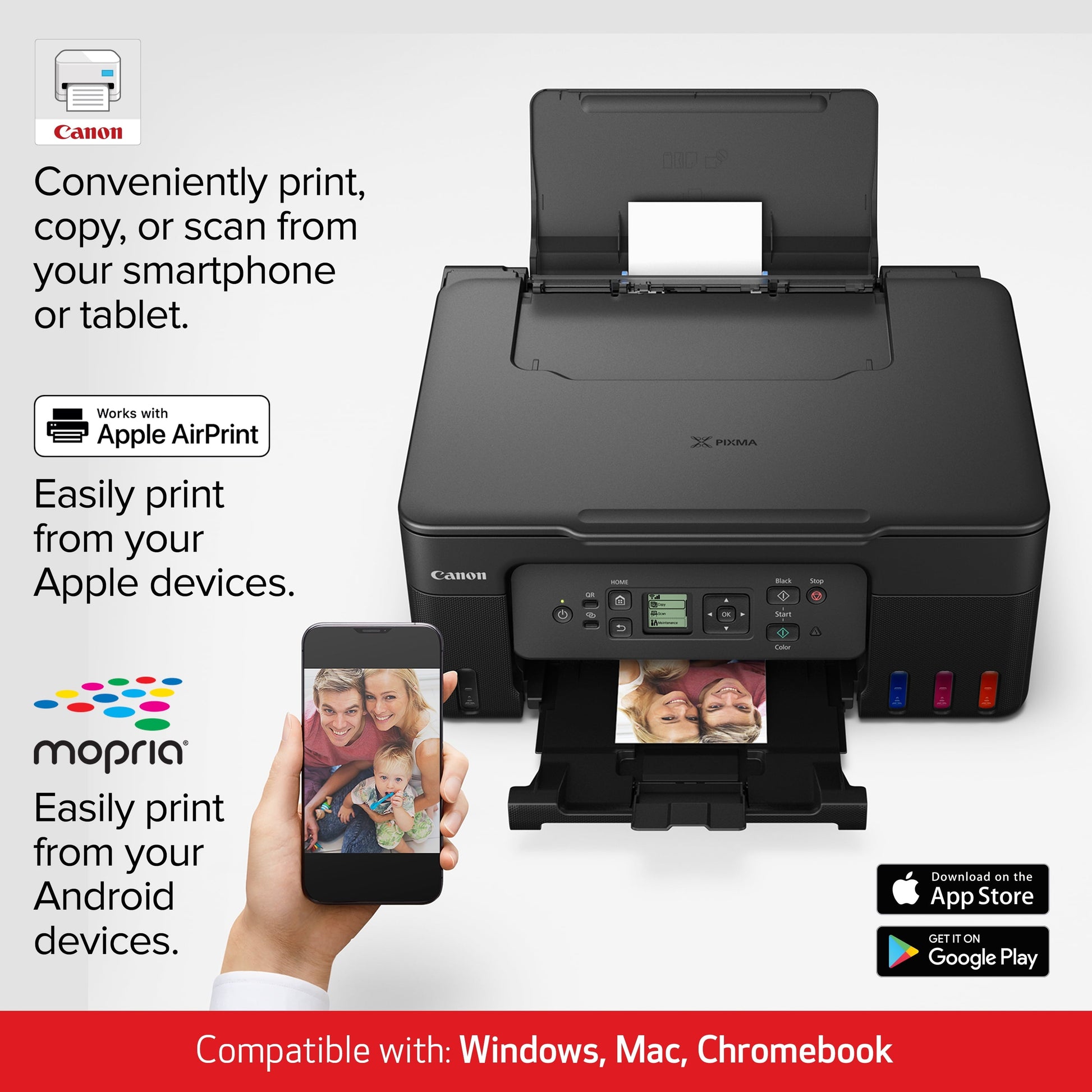 Canon Megatank PIXMA G3272 All-In-One, Wireless Color Inkjet Printer for Home Office Use