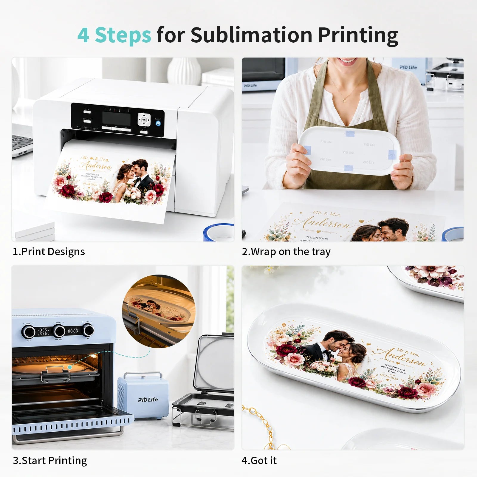 Sublimation Blanks Jewelry Tray Stainless Steel 9" X 3.7" 6 Pack(Pre-Order)