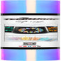 Holographic Chrome Vinyl Permanent Adhesive 12" X 60", Opal White - Indoor & Outdoor Vinyl, Waterproof, Scrapbooking, Easy Cut & Weed for DIY Crafts, Party Decor, Car Decals