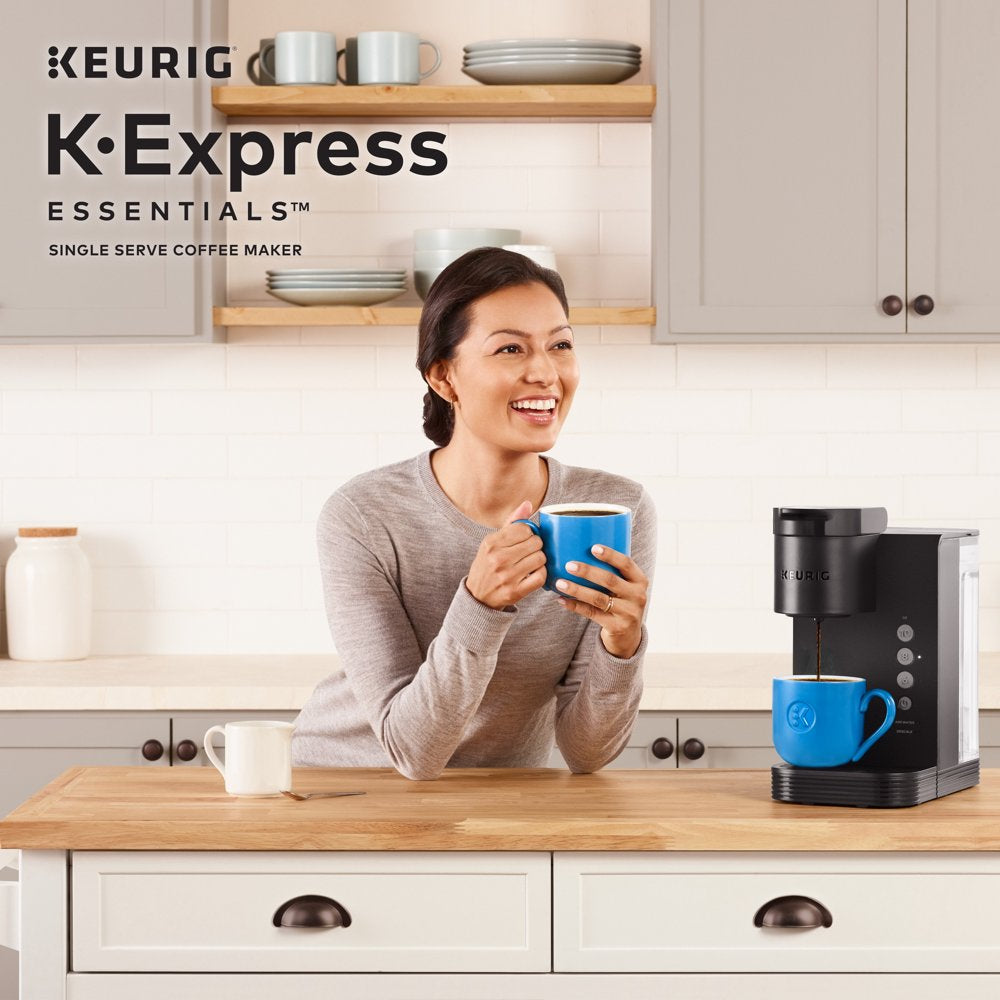 K-Express Essentials Single Serve K-Cup Pod Coffee Maker, Black