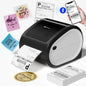 Bluetooth Thermal Label Printer 4X6 - D520BT Built-In Label Holder Wireless Thermal Printer for Small Business Shipping Packages - Compatible with USPS, Amazon, Shopify, Ebay and More(Black＆White)